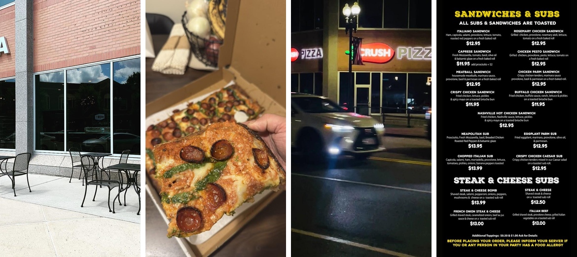 Crush Pizza Menu