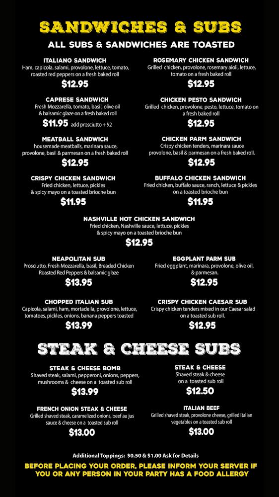 Crush Pizza Menu image 1