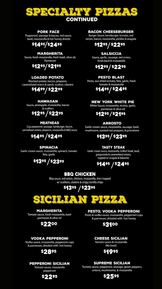 Crush Pizza Menu image 3